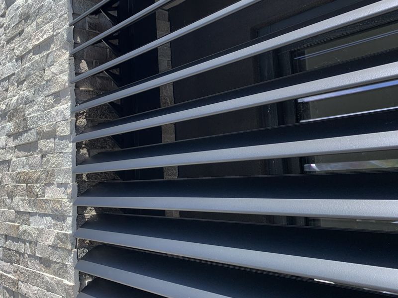 Rack Arm Louvres available through Shade Factor
