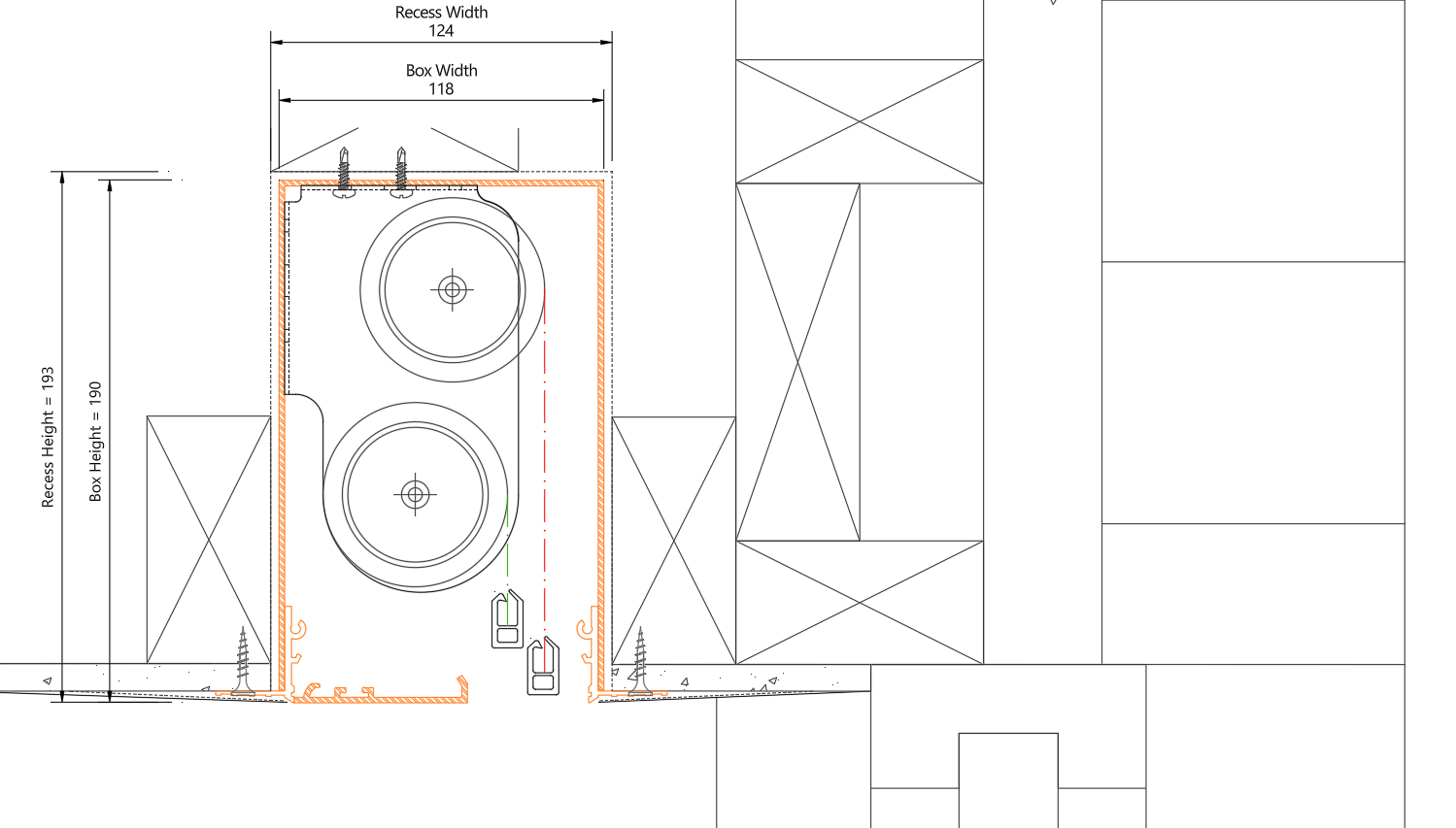 Recess requirements 118x190