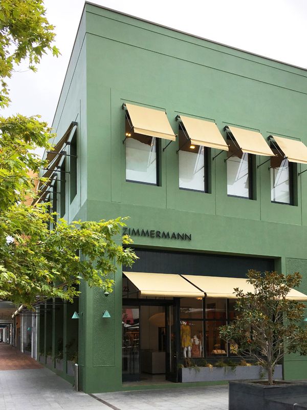 Heritage awnings on Zimmerman's Claremont store