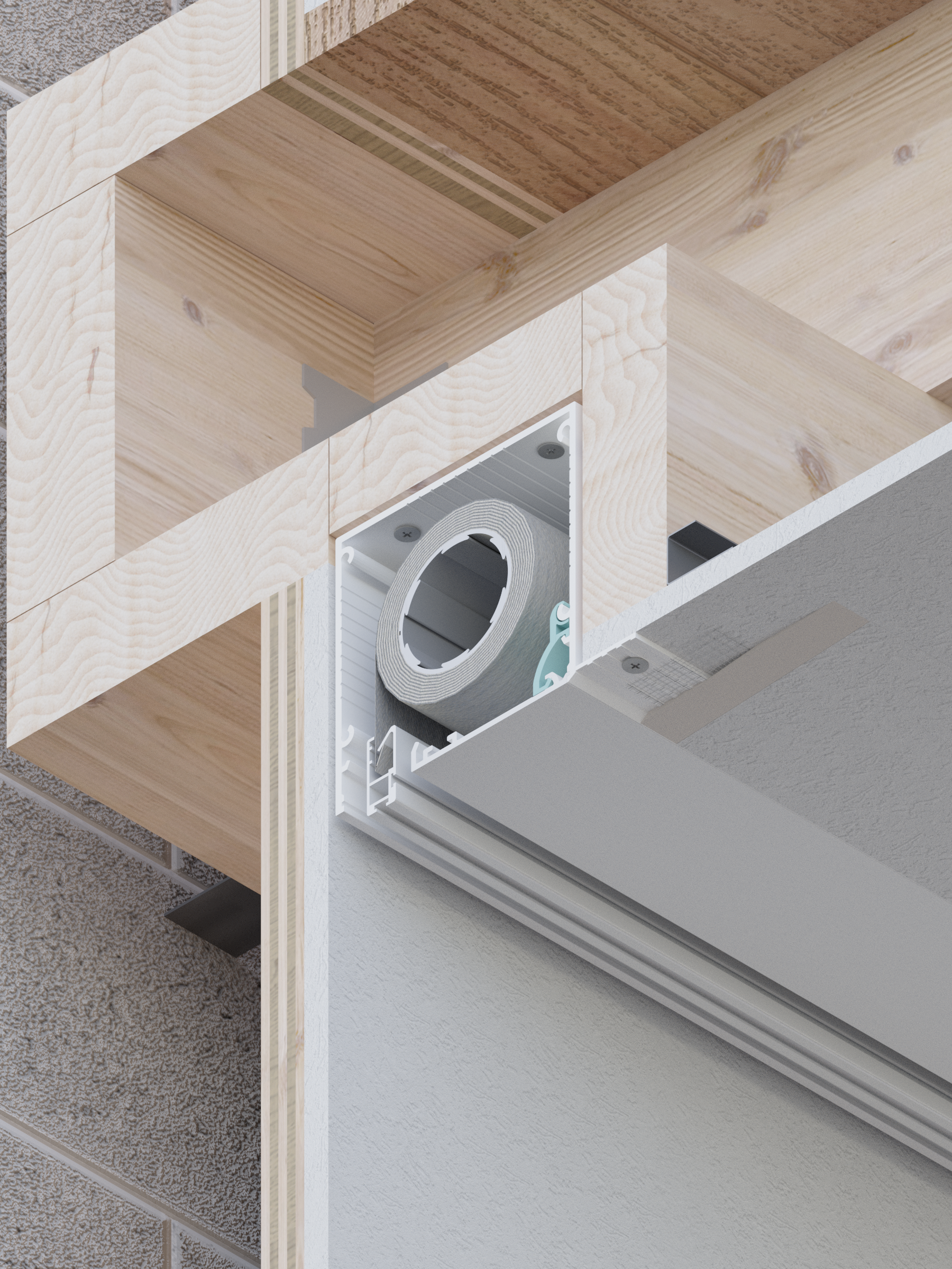 Blindspace Installed In Ceiling - Detail